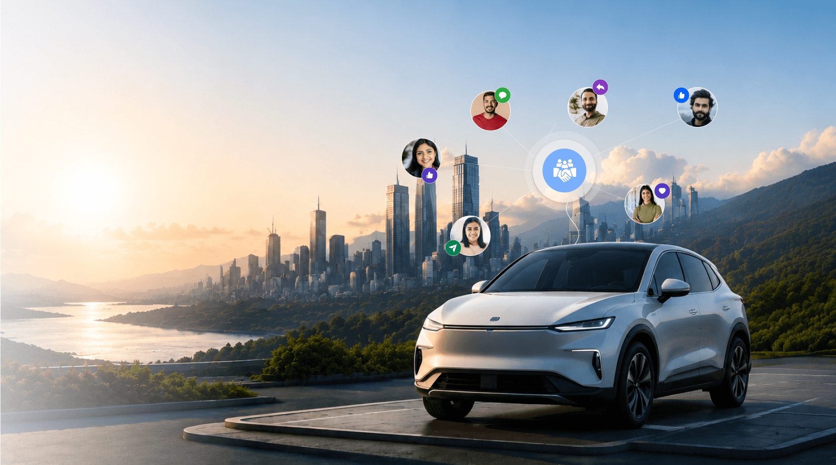 An electric SUV plugged into a 350 kW rapid charger