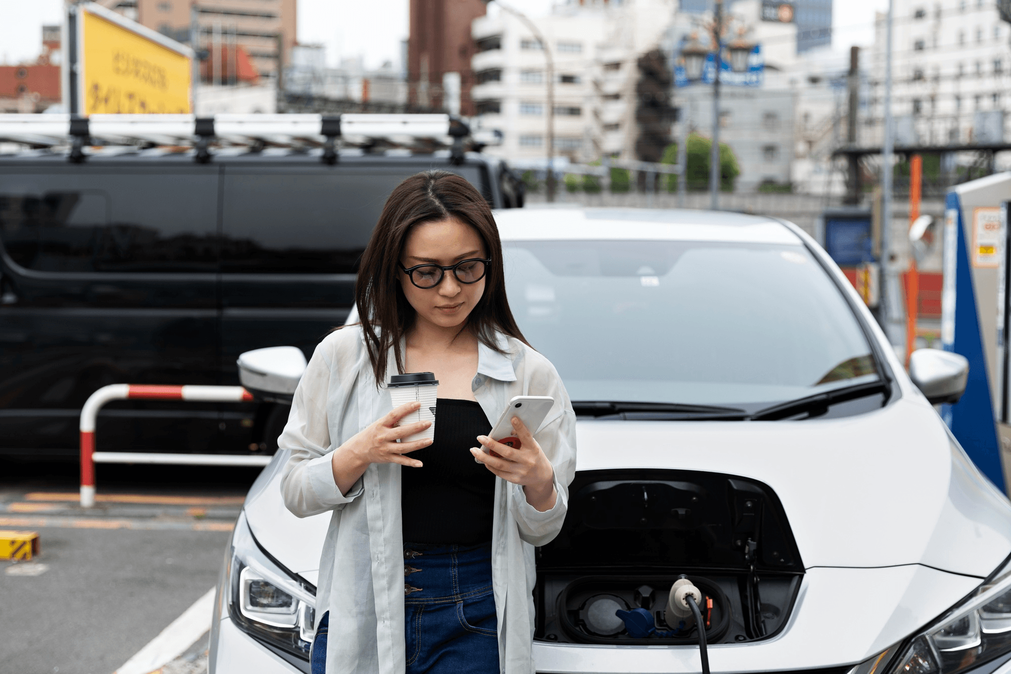 A driver asking the in-app assistant a question